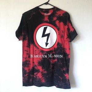 Marilyn Manson Red Tie Dye Band Tee